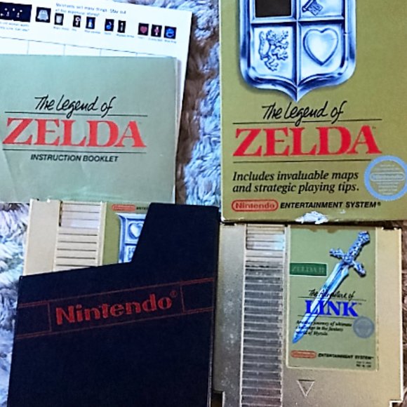 Nintendo The Legend Of Zelda and Zelda II Complete - Picture 1 of 8